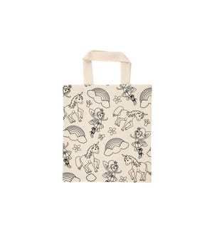 CREATIV COMPANY - Tragetasche Einhorn 27.5 x 30 cm, Beige