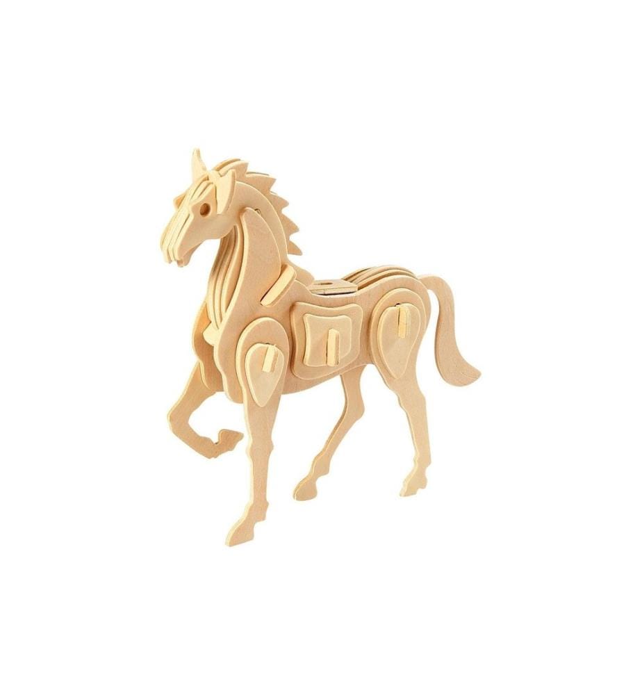 CREATIV COMPANY - Article en bois Figure 3D Cheval, 1 pièce
