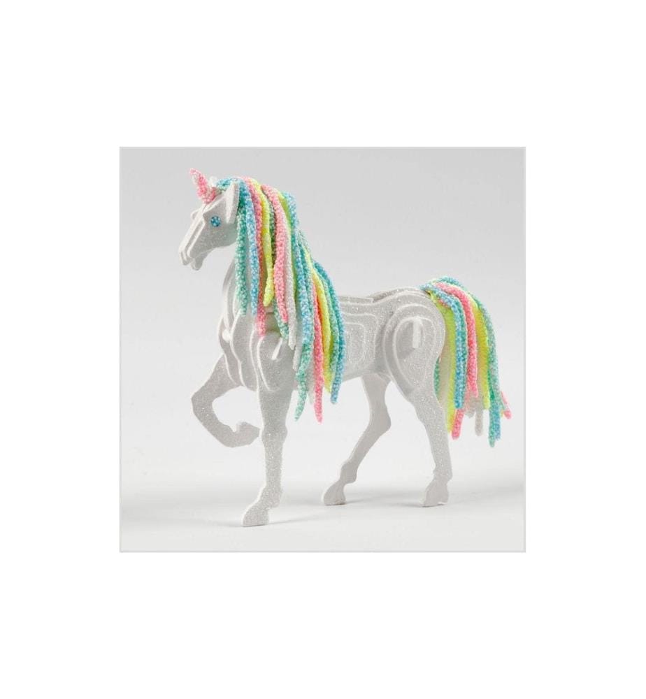 CREATIV COMPANY - Article en bois Figure 3D Cheval, 1 pièce