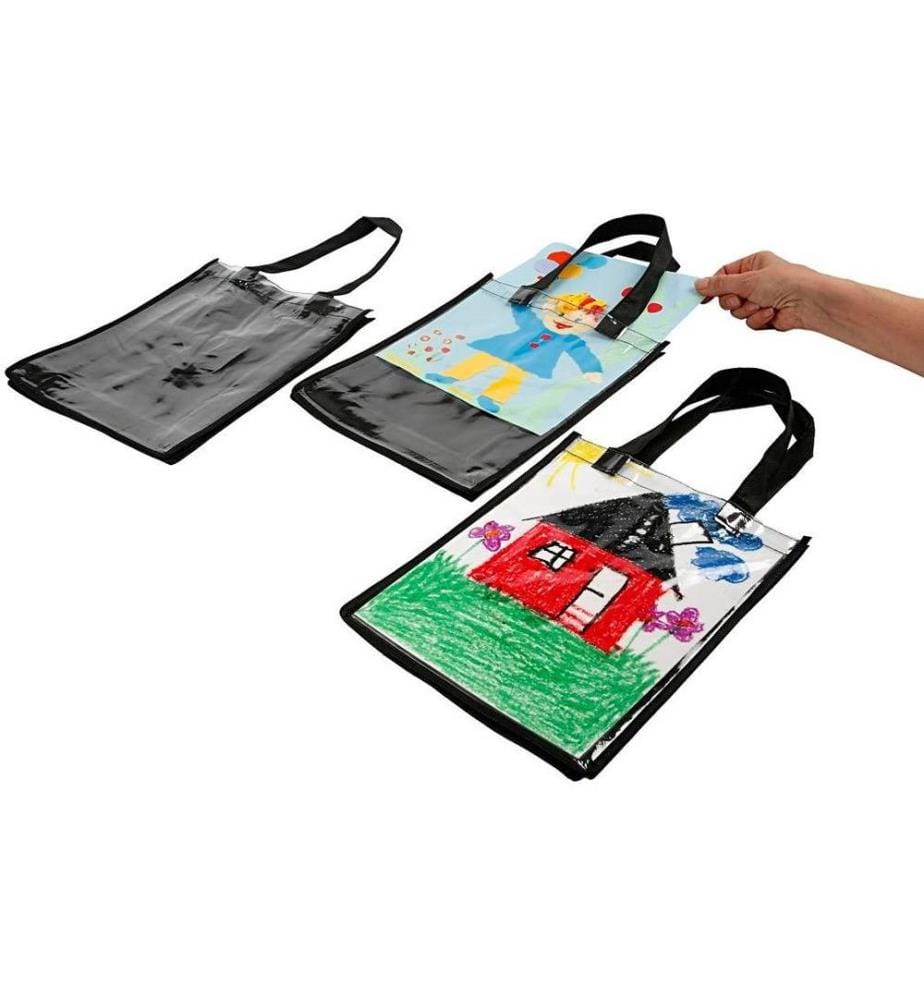 CREATIV COMPANY - Tasche aus Vliesstoff mit durchsichtigem Einschub