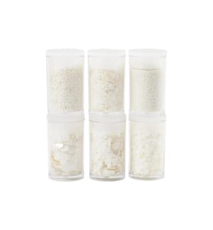 CREATIV COMPANY - Glitzerset Weiss, 6 x 5 g