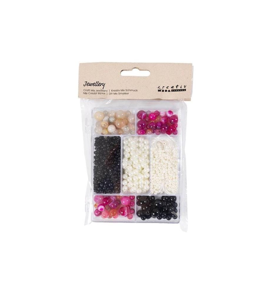 CREATIV COMPANY - Perlen-Set Kristalle, Sortierte Farben