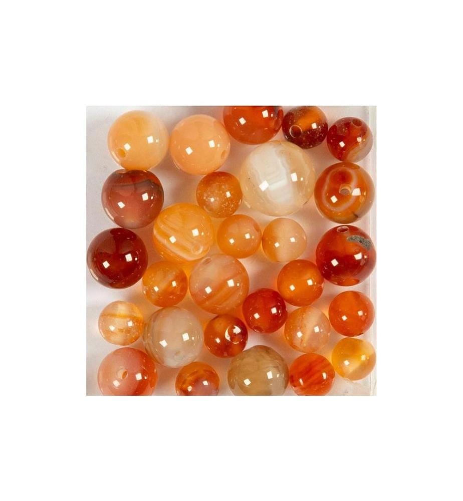 CREATIV COMPANY - Kits de perles Pierre d'agate Marron clair, 6-10 mm