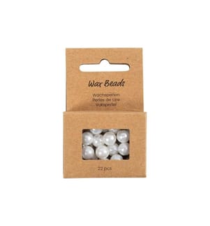 CREATIV COMPANY - Perlen-Set Wachsperlen Weiss, 8 mm