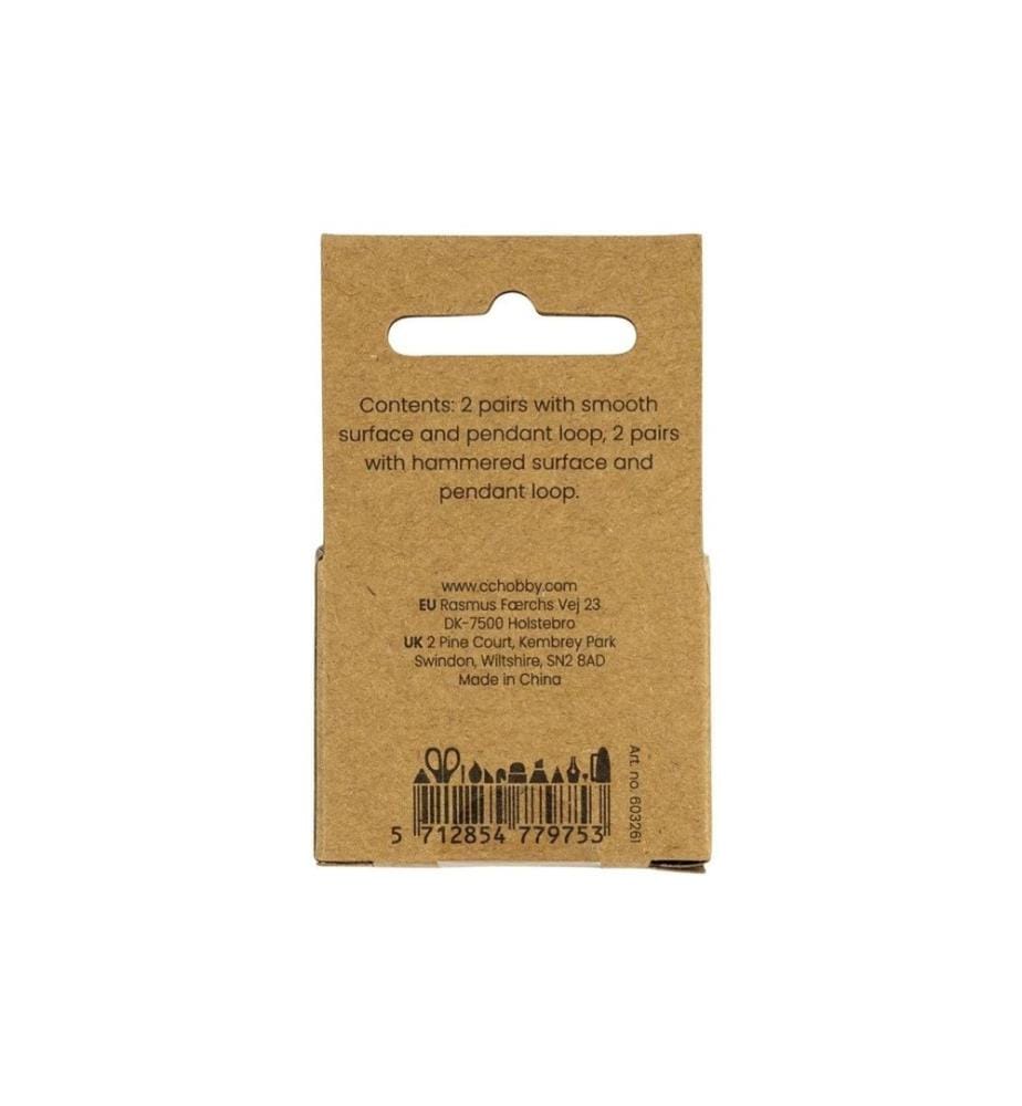 CREATIV COMPANY - Boucle d'oreille 2 x 2 paires, plaqué or