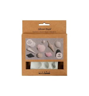 CREATIV COMPANY - Versiegelung Giessformen Silikon Muscheln, 10 Motive