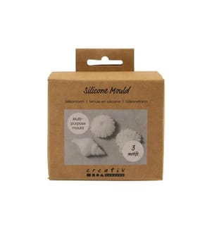 CREATIV COMPANY - Silikon Form Muscheln 3 Stück
