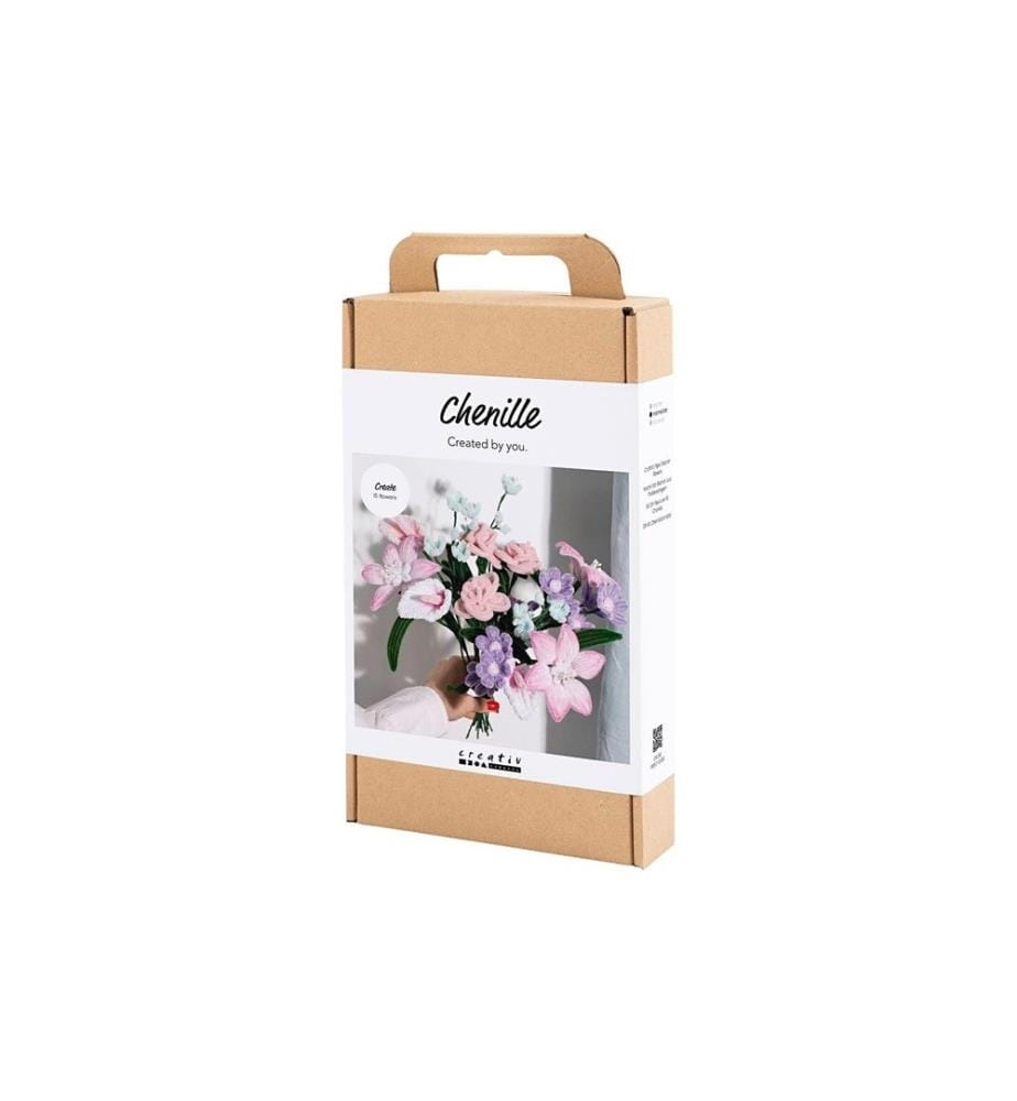 CREATIV COMPANY - Bastelset Blumen, Chenilledraht Mini