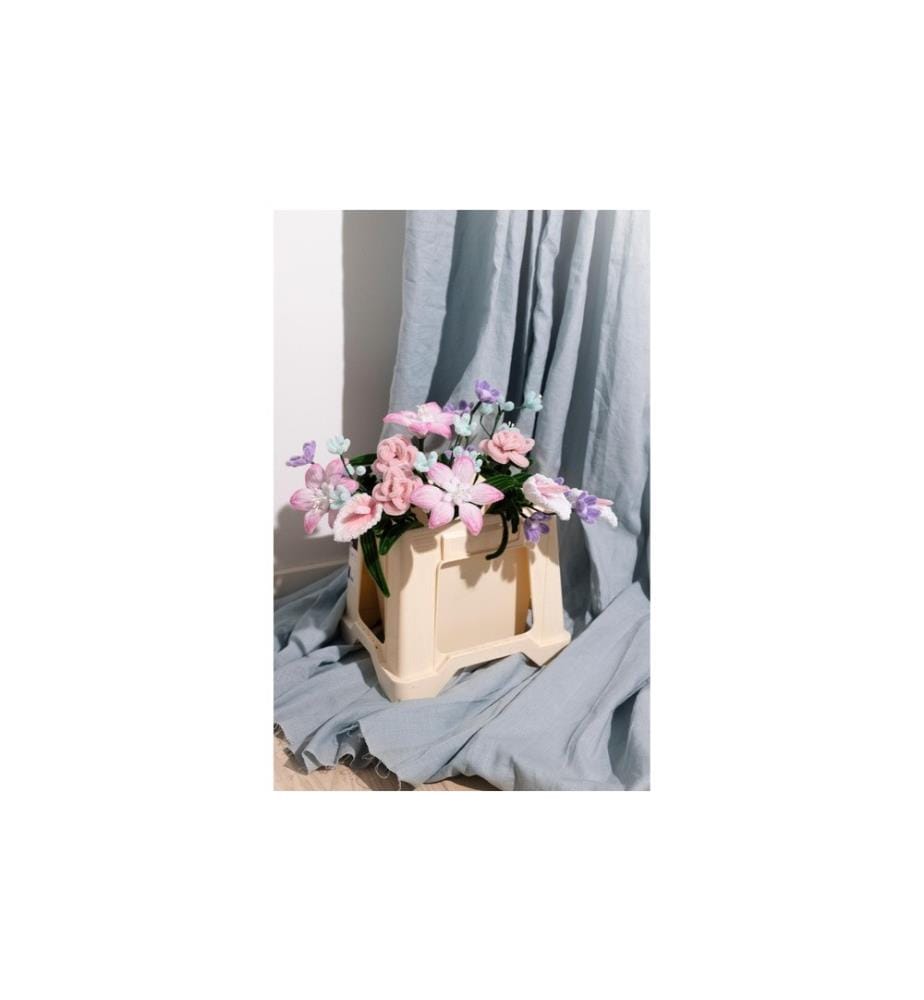 CREATIV COMPANY - Bastelset Blumen, Chenilledraht Mini
