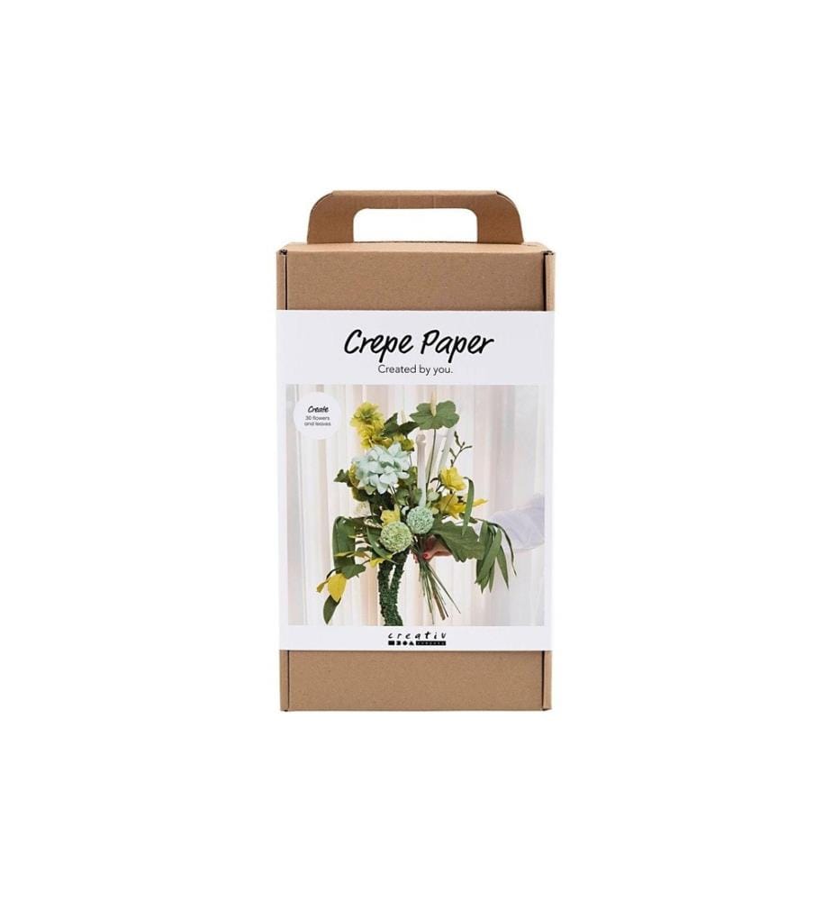 CREATIV COMPANY - Bastelset Krepppapier Blumenstrauss, Mehrfarbig