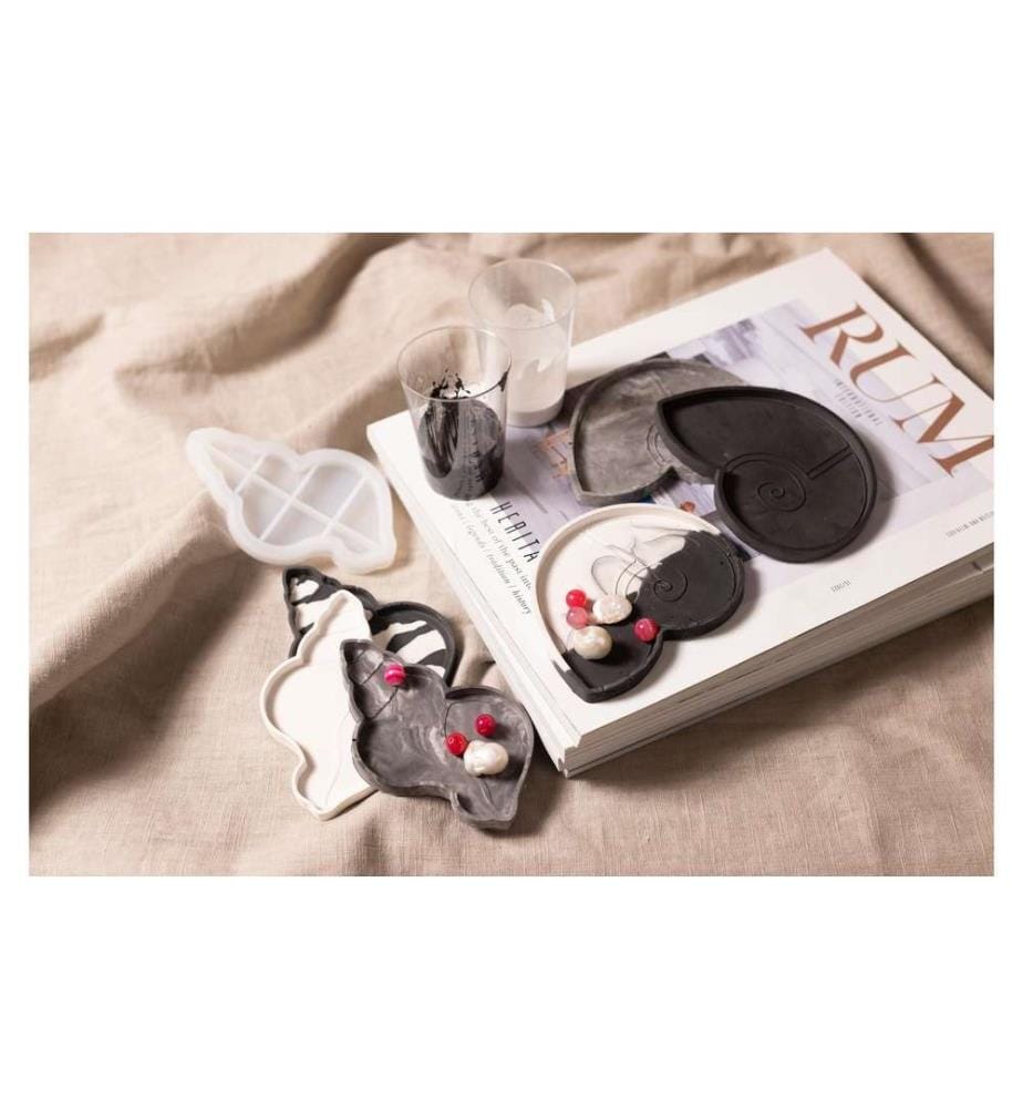 CREATIV COMPANY - Kits de bricolage Coquille d'escargot, Noir, Blanc