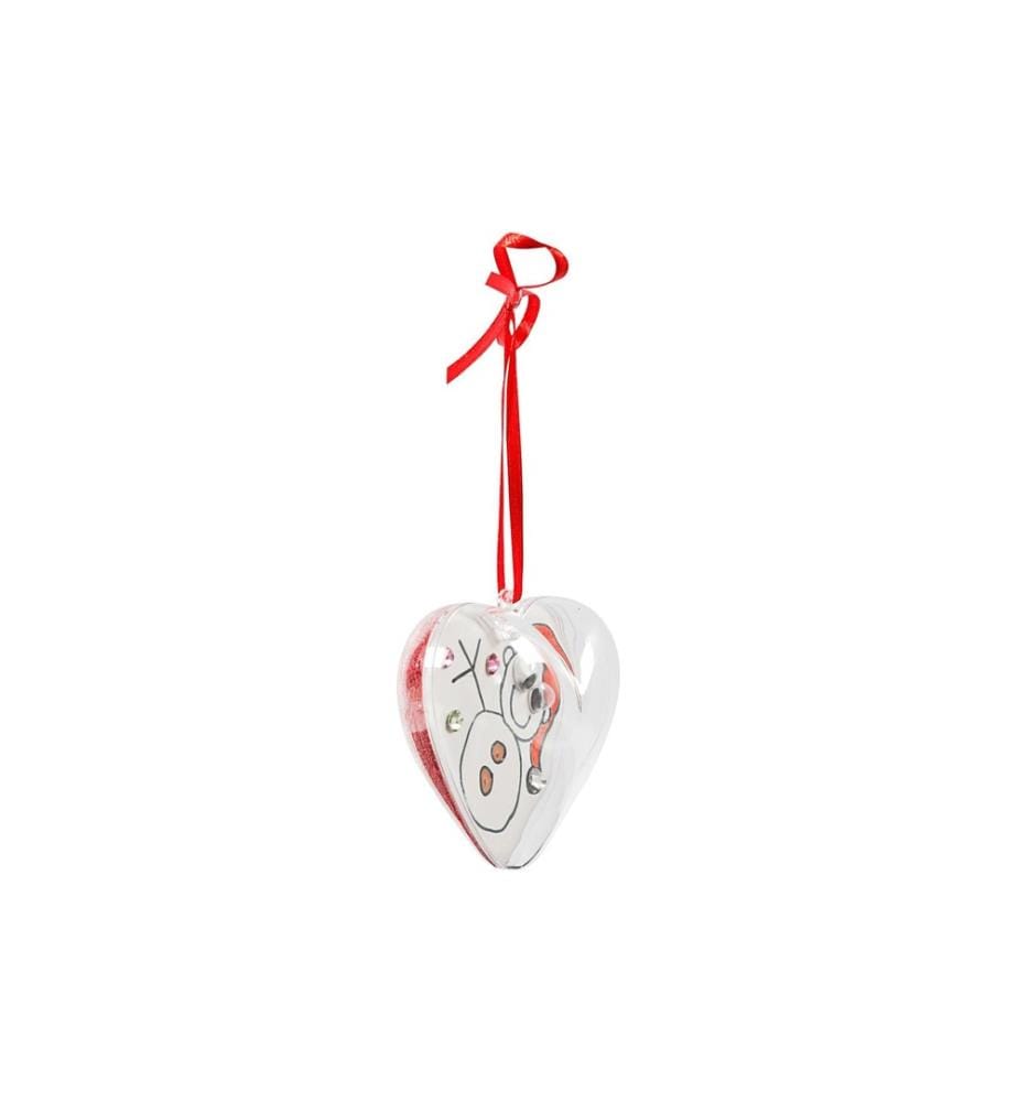 CREATIV COMPANY - Kunststoffform Herz 6.5 cm, 10 Stück