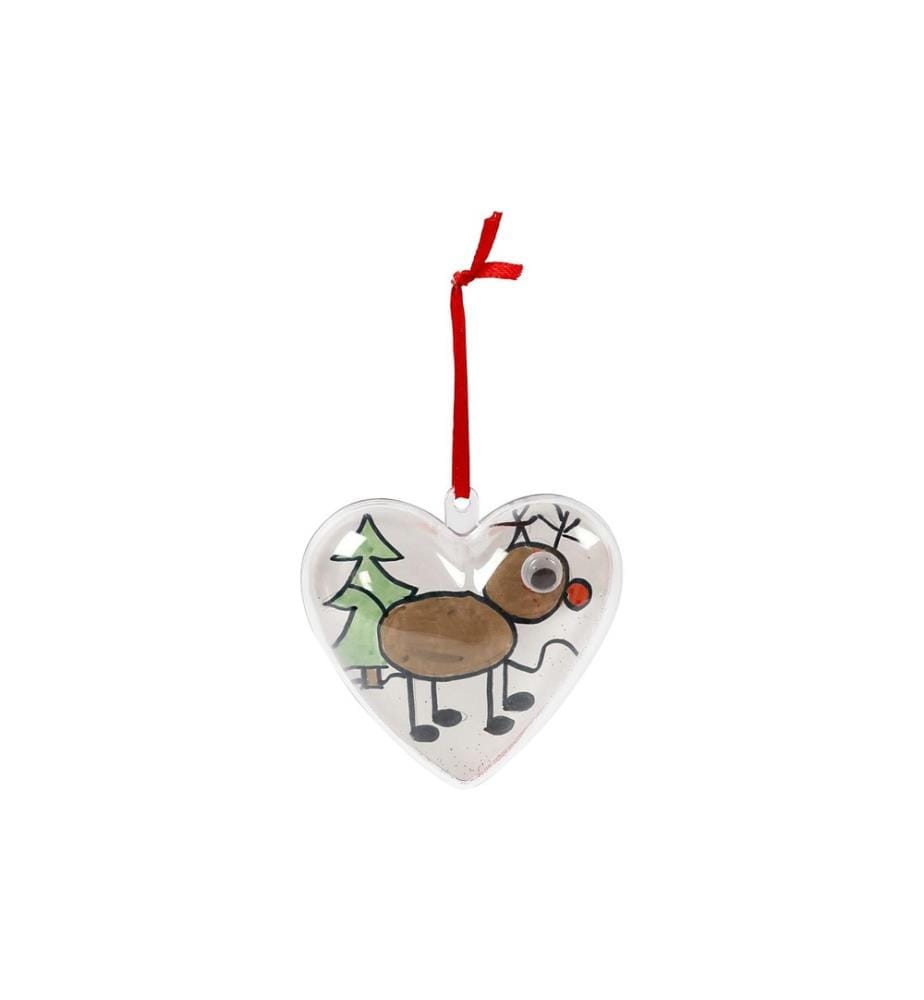 CREATIV COMPANY - Kunststoffform Herz 6.5 cm, 10 Stück