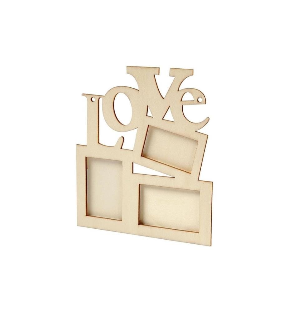 CREATIV COMPANY - Cadre en bois Love 19,7 x 16 cm, 1 Pièce/s