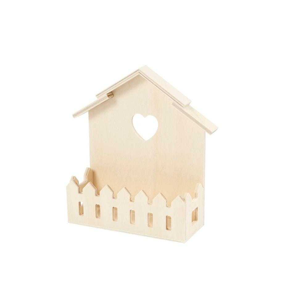 CREATIV COMPANY - Mini Maison avec clôture 1 pièce, brun