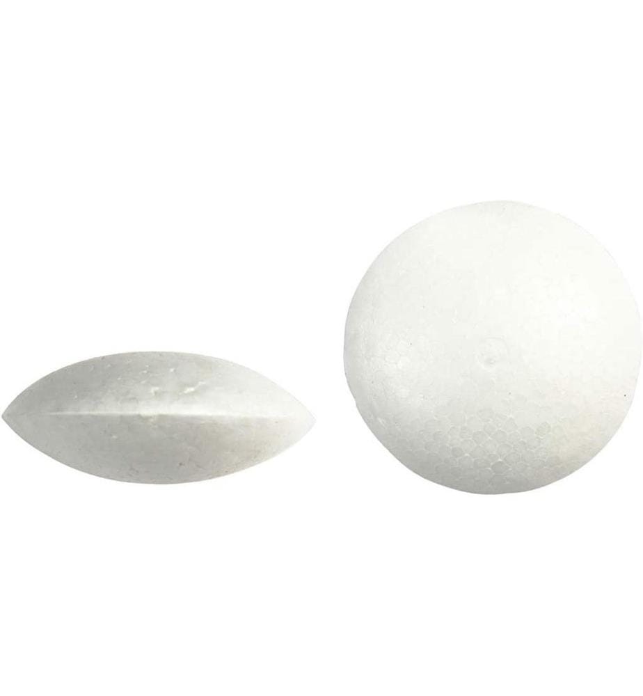 CREATIV COMPANY - Styropor-Figur Ufo 7.5 cm, 100 Stück, Weiss