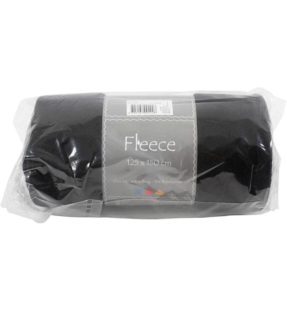 CREATIV COMPANY - Polaire 150 cm x 125 cm, Noir