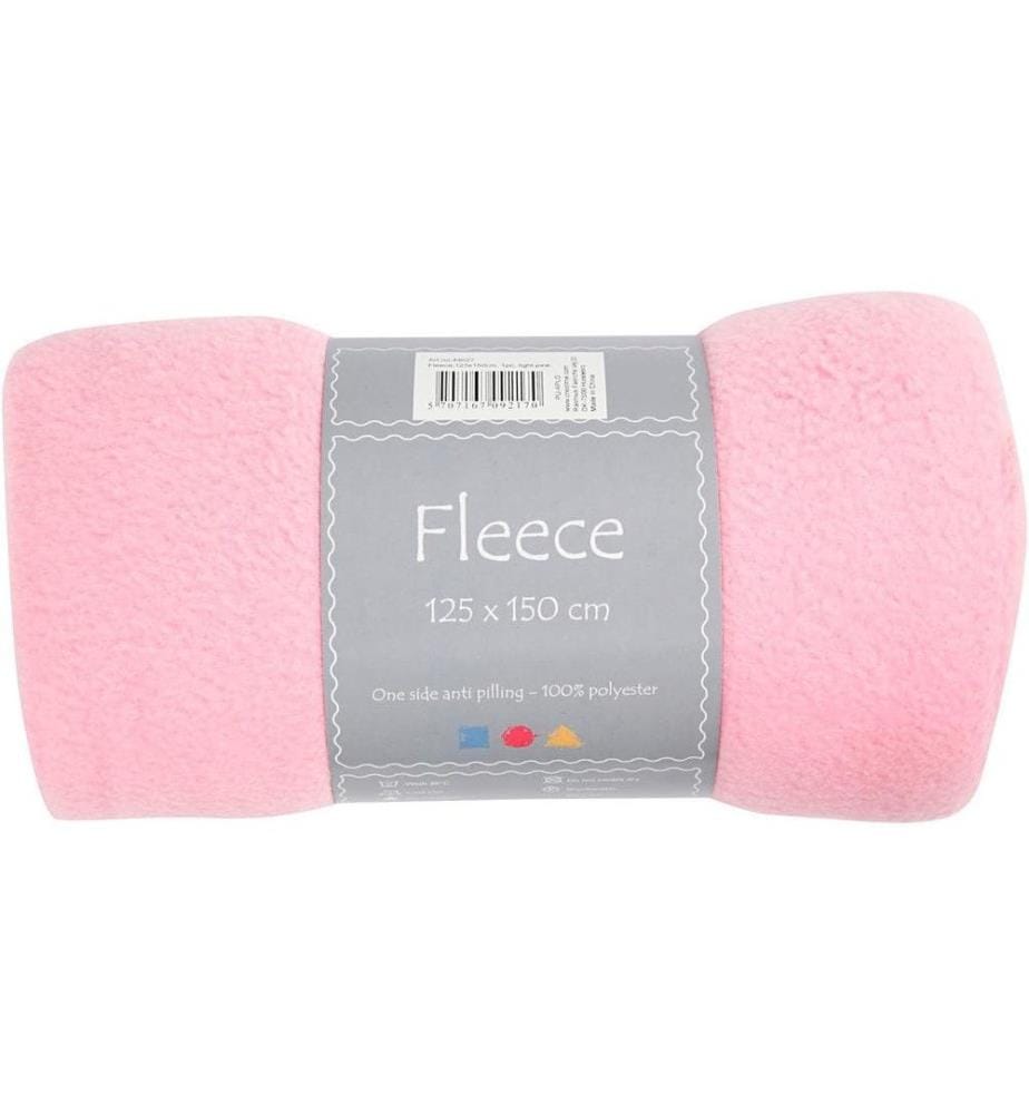 CREATIV COMPANY - Fleece 150 cm x 125 cm, Rosa