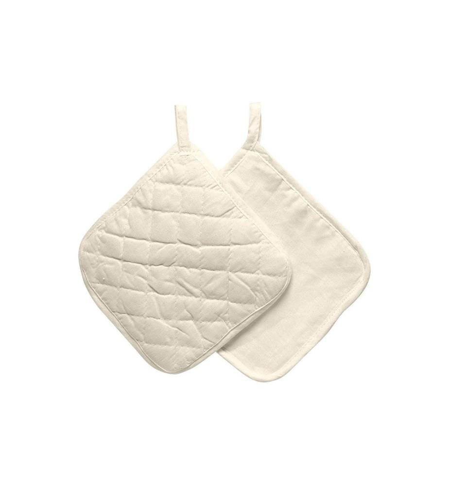 CREATIV COMPANY - Topflappen 20 x 20 cm, 4 Stück, Nature