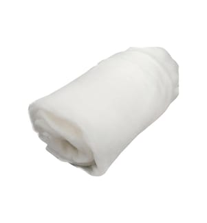 CREATIV COMPANY - Lana di cotone 160 cm x 10 m, polyester, blanc