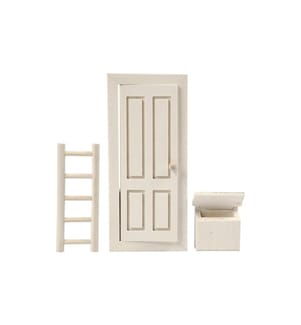CREATIV COMPANY - Mini-meubles Porte du Père Noël secret avec boîte aux lettres 18 cm