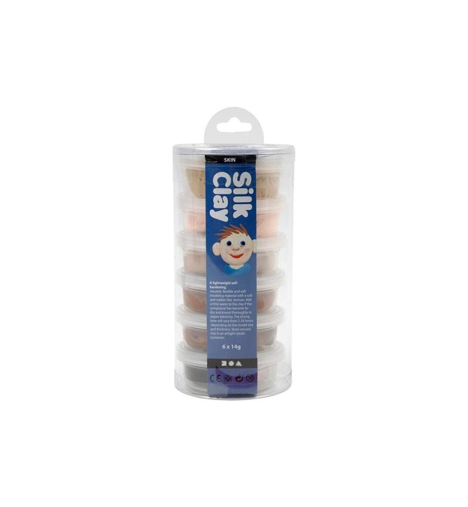CREATIV COMPANY - Modellier-Set Silk Clay 6 x 14 g Hautfarbe