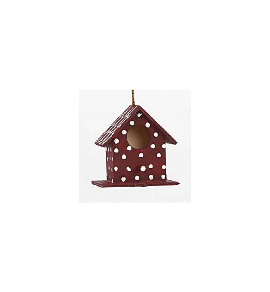 CREATIV COMPANY - Holzartikel Vogelhaus Mini, Hellbraun, 1