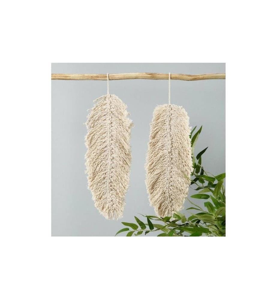 CREATIV COMPANY - Article en bois 60 cm 2 oeillets métalliques