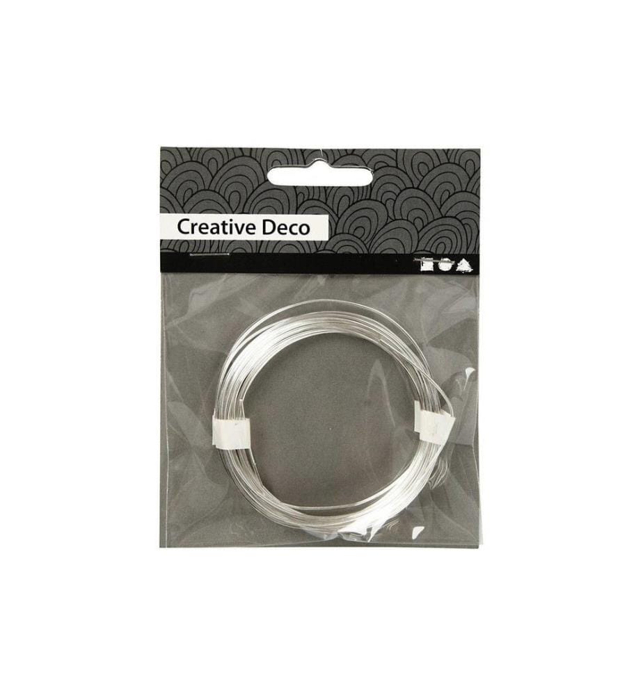 CREATIV COMPANY - Silberdraht 4 m Versilbert