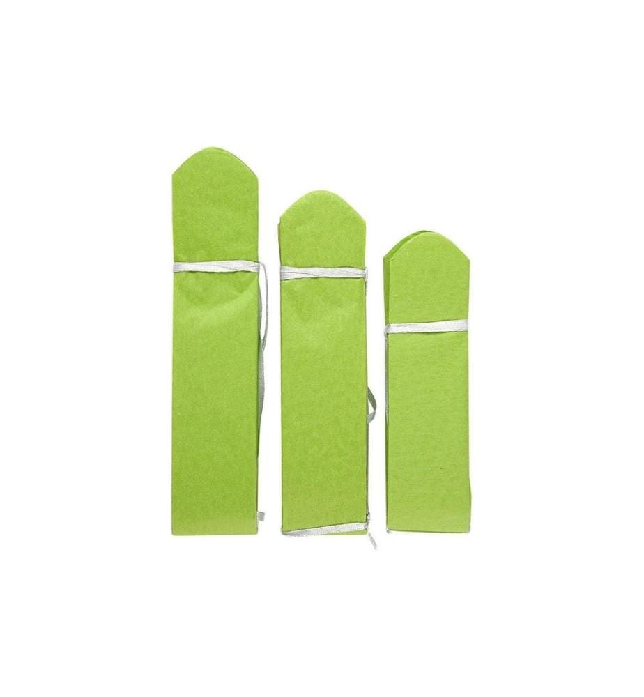 CREATIV COMPANY - Pompons 20 + 24 + 30 cm 3 Stück, Grün