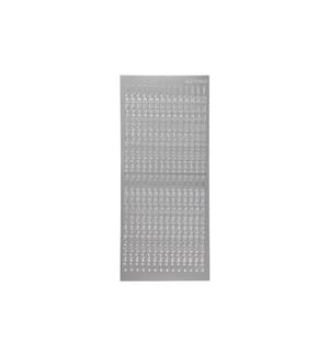 CREATIV COMPANY - Metallic Sticker 10 cm x 23 cm Zahlen, Silber, 1 Blatt