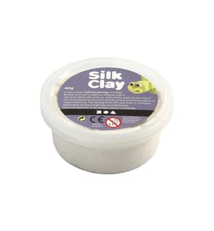 CREATIV COMPANY - Matière à modeler Silk Clay 40 g Blanc