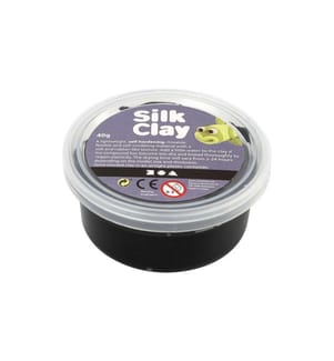 CREATIV COMPANY - Matière à modeler Silk Clay 40 g Noir