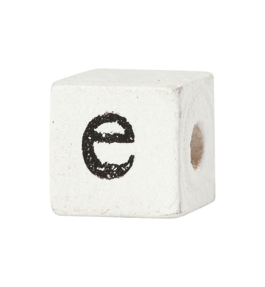 CREATIV COMPANY - Perles alphabet 8 mm x 8 mm x 8 mm bois