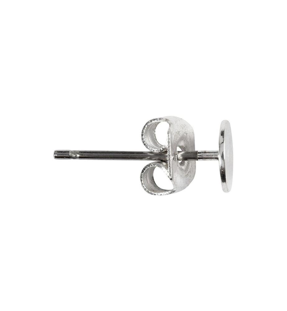 CREATIV COMPANY - Boucle d'oreille 13 mm Plaqué argent, 10 pcs.