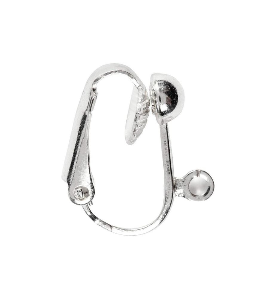 CREATIV COMPANY - Ohrring Clip Versilbert, 16.5 cm, 6 Stk.