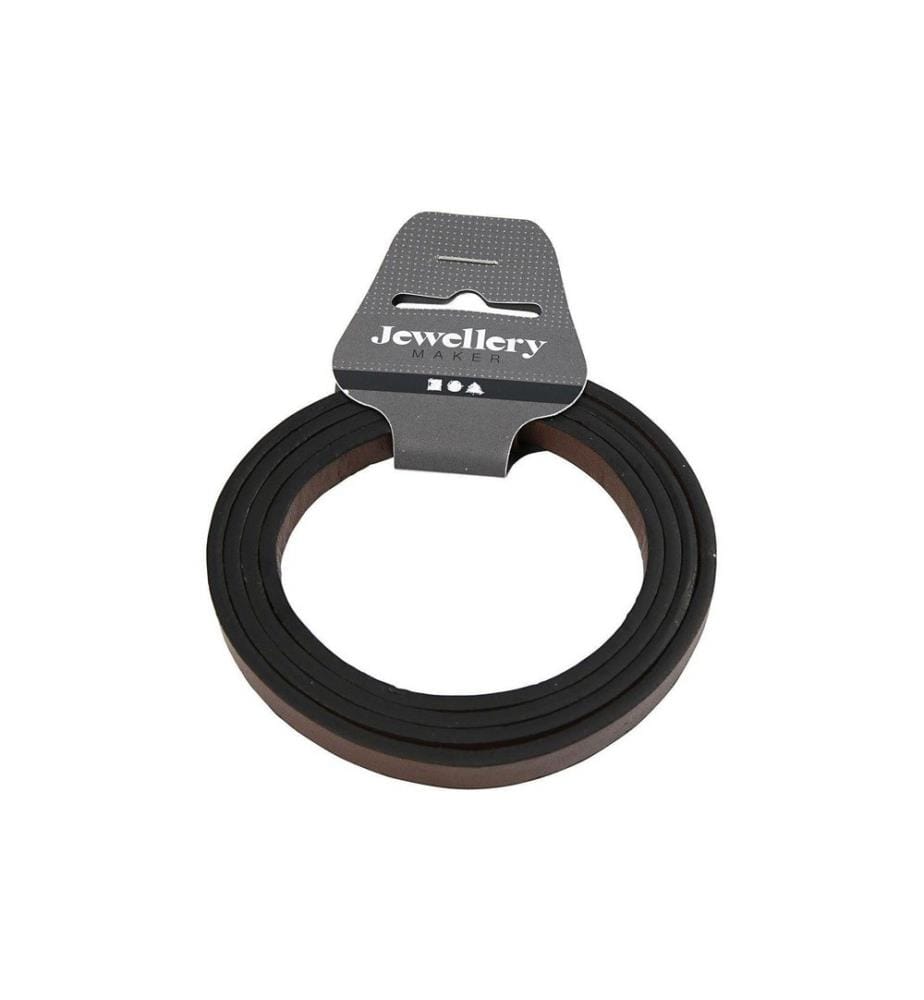 CREATIV COMPANY - Kunstlederband 10 mm, braun, 1 m