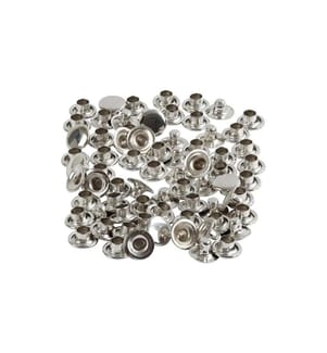 CREATIV COMPANY - Rivets tubulaires 7 mm Argent, 50 pièces