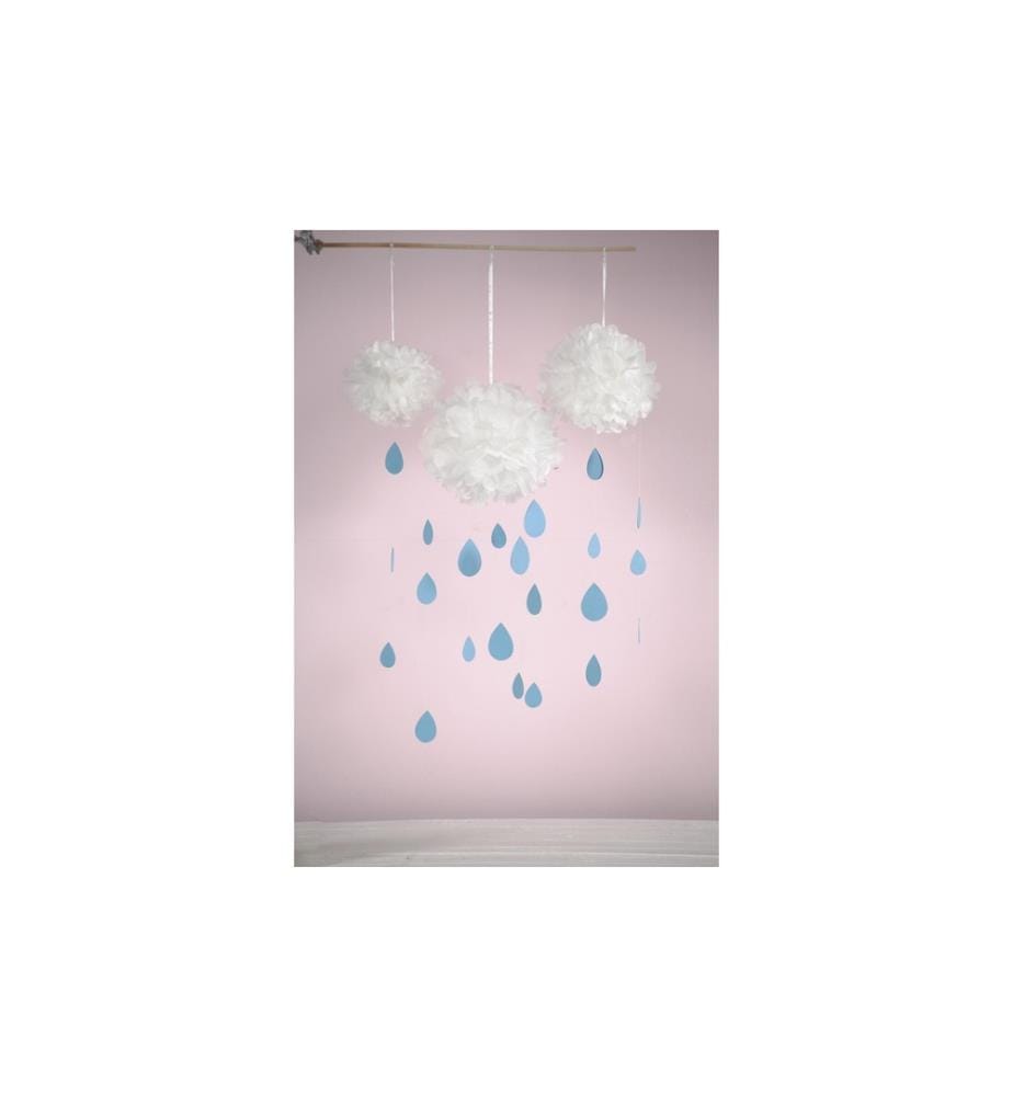 CREATIV COMPANY - Pompons 20 + 24 + 30 cm 3 Stück