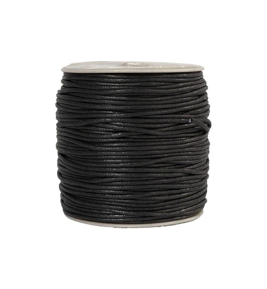 CREATIV COMPANY - Baumwollkordel 2 mm, Schwarz, 100 m