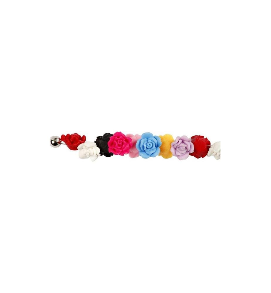 CREATIV COMPANY - Perles Roses d'argile, 16 x 10 mm, 16 ass.