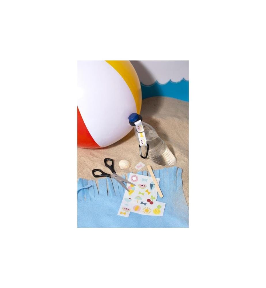 CREATIV COMPANY - Porte-bouteille ouvre-bouteille et mousqueton 4 x 17 cm, Blanc
