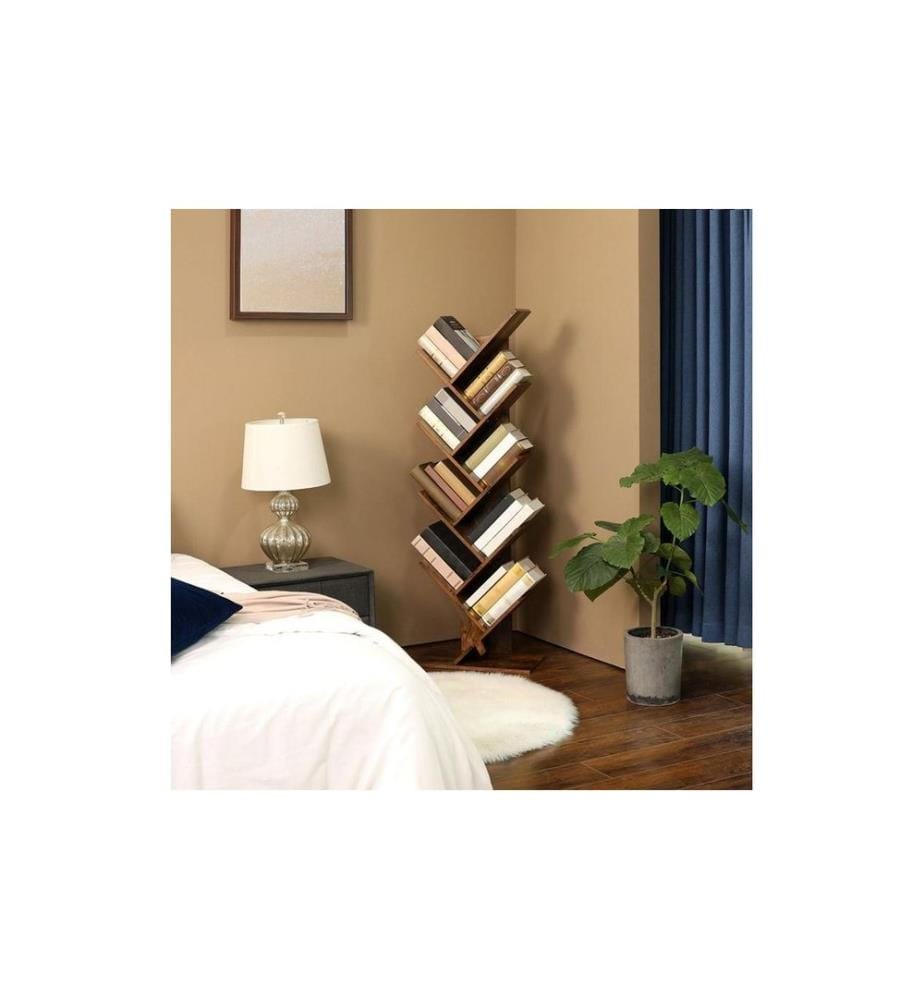 VASAGLE - Regal Tree 50 x 141.5 cm, Braun