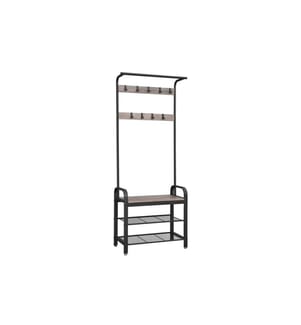 VASAGLE - Portemanteau avec porte-chaussures 72 x 183 cm