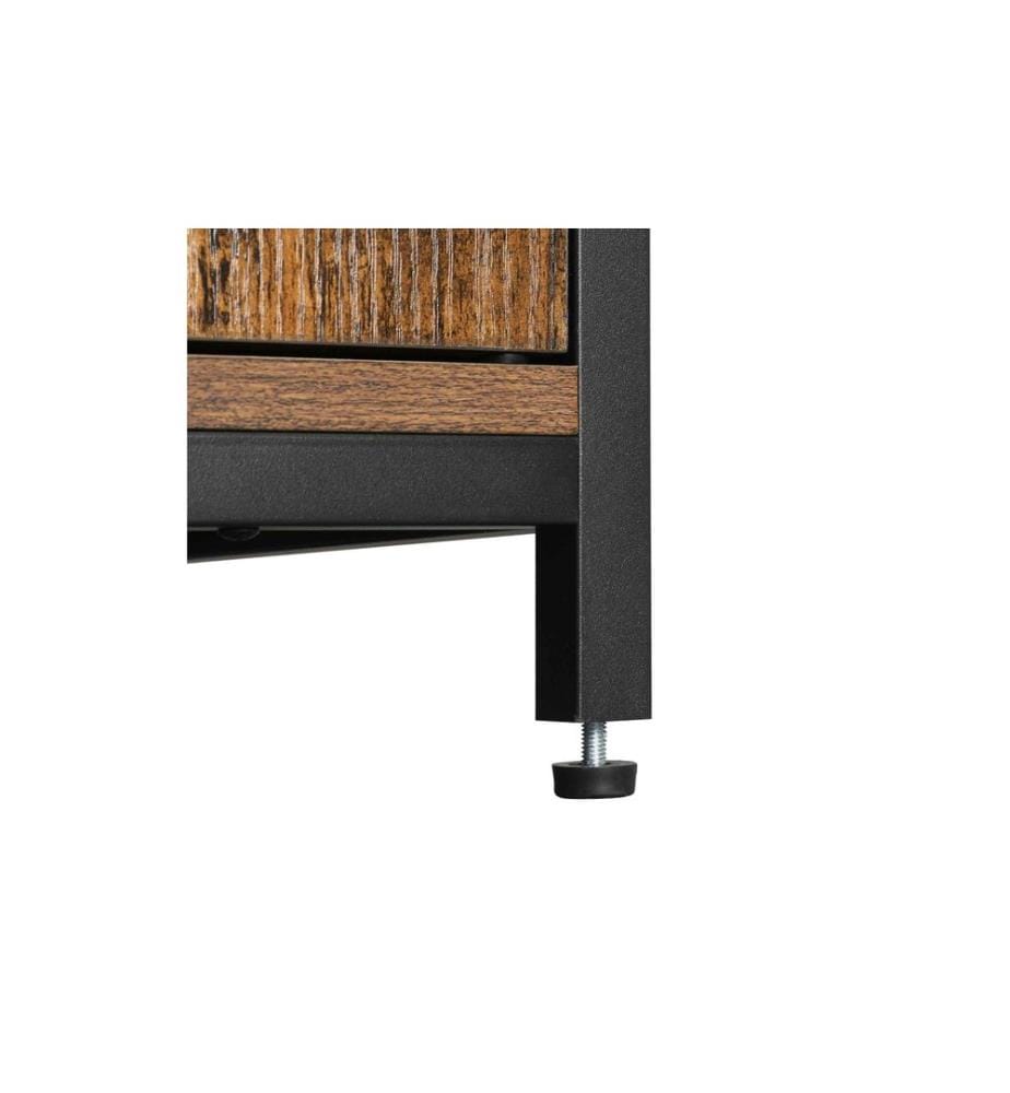 VASAGLE - Regal mit Türen 60 x 125 cm, Braun
