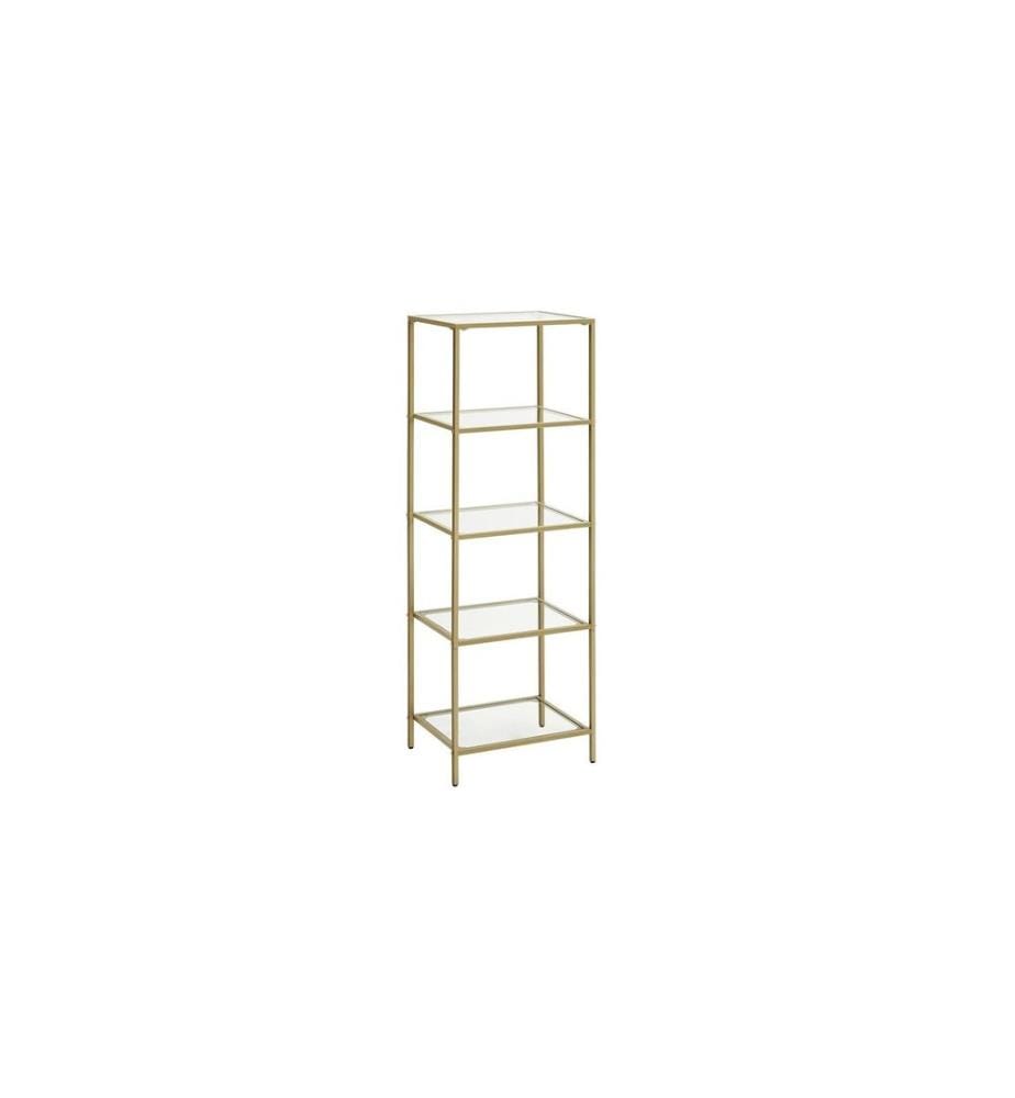 VASAGLE - Regal 30 cm x 124.5 cm, Gold