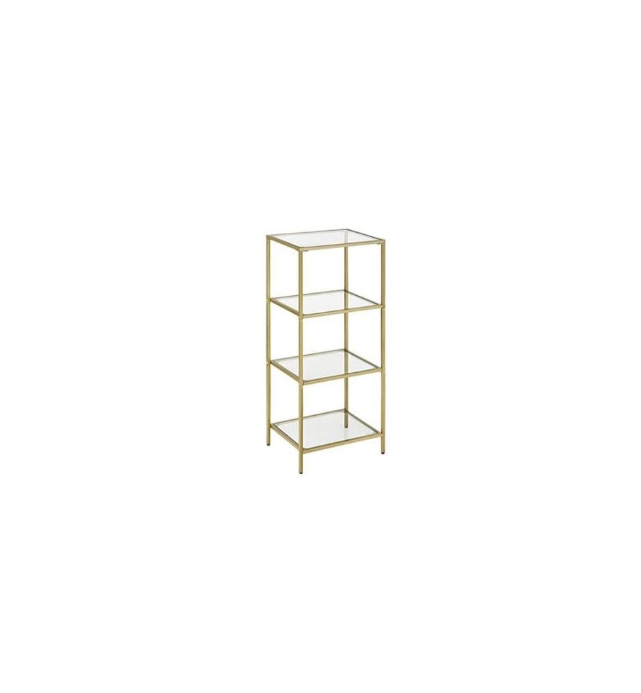 VASAGLE - Regal 40 x 30 x 95 cm, Gold
