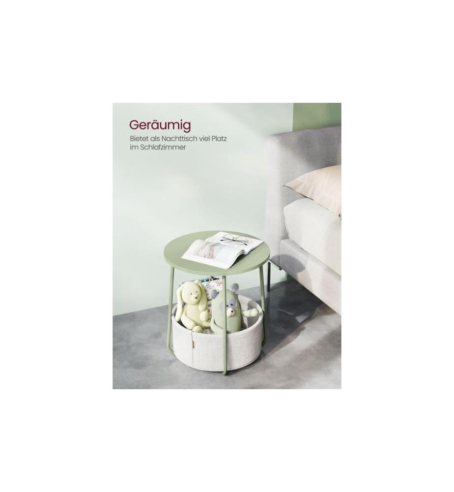 VASAGLE - Table basse 45 x 51 cm, Vert