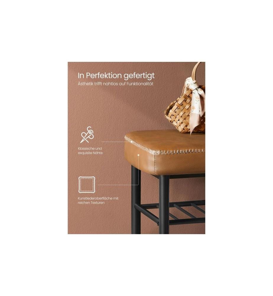 VASAGLE - Schuhorganizer Ekho 80 x 50 cm, Braun