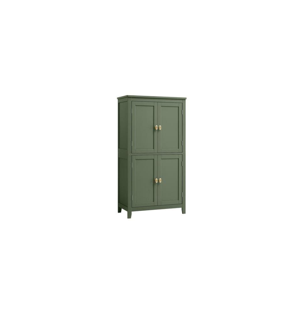 VASAGLE - Commode Bathroom Cabinet, 60 x 110 cm, vert forêt